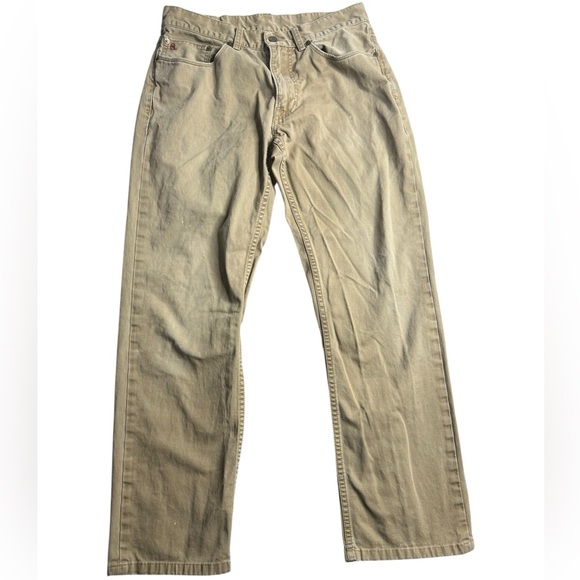 Polo Ralph Lauren Men’s 5-Pocket Pants 32x32 Khaki Tan Straight Leg Casual - Picture 1 of 5
